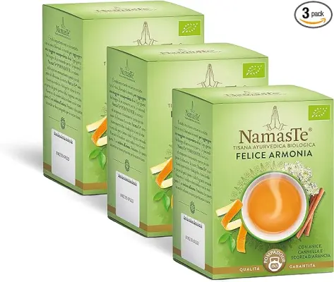 Namaste Pompadour Ceai Organic Ayurvedic Bio Felice Armonia 15 x 2 g Bax 6 buc.