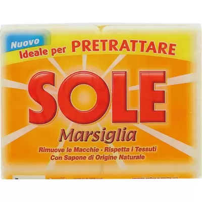 Sole Sapun Solid Rufe Albe, Marsilia, 2x250GR, Bax 18 buc.